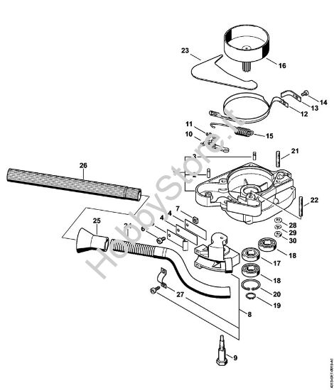 Impianto di frenatura BT 106 C BT 106 BT 106 brand Stihl